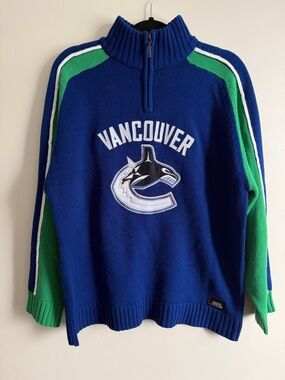 Vancouver Canucks Quarter-Zip Sweater